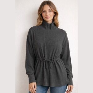 Haven Well Within Ribbed Mock Neck Sweater - Size M